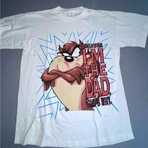 Vtg Looney Tunes Taz IM THE DAD tshirt